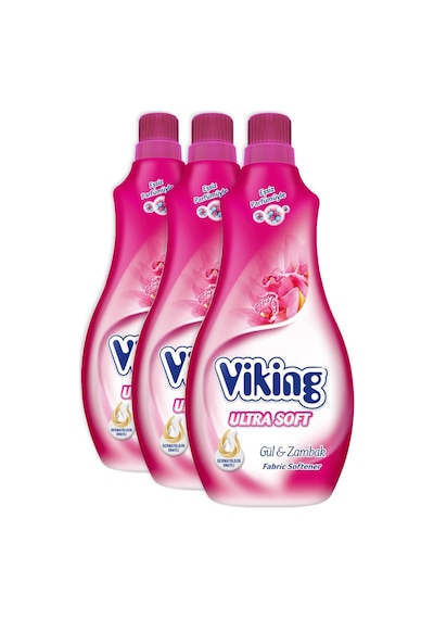 Viking Yumuşatıcı Soft Gül Zambak 3 x 1400 ML