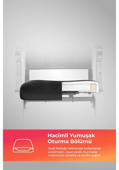 Ergolife Sit Air Toplantı Sandalyesi Tekerlekli, Krom Ayaklı, Fileli, Siyah, Çalışma Koltuğu -572.5f.1.662 Çok Renkli Ergolife Sit Air Toplantı Sandalyesi Tekerlekli, Krom Ayaklı, Fileli, Siyah, Çalışma Koltuğu -572.5f.1.662 Çok Renkli