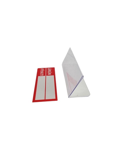 10 Adet Ayaklıı Etiket Seti 10x4 Cm Silinebilir Ürün Raf Vitrin