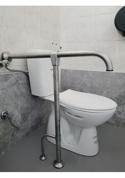 Yeni T Engelli Tutunma Barı Banyo Wc Paslanmaz Mat Satine Yüzeyli Paslanmaz Çelik