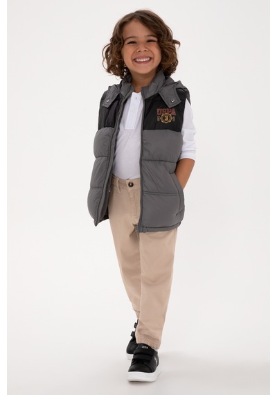 U.s. Polo Assn. Erkek Çocuk Koyu Bej Pantolon Kanvas-chino 50317270-vr088 Koyu Bej