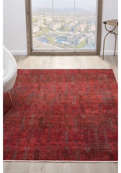 Seyran Halı Asır 0258 Bordo Polyester Yolluk