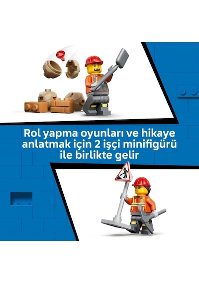 Sarı Kazıcı Yükleyici Yapım Oyuncağı 60480 Diğer