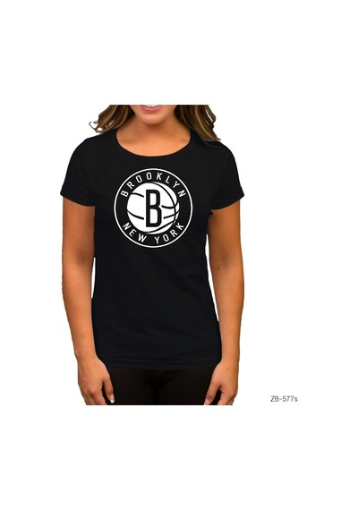 Brooklyn Nets 2 Siyah Kadın Tişört