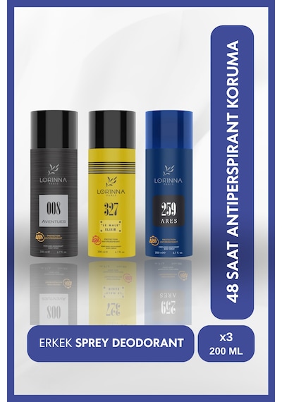 Erkek Deodorant Set 3x200 Ml Aventues - Le Male Elixir - Ares