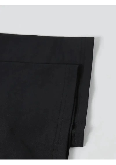 Kadın T-shirt Ördek Baskılı Bisiklet Yakalı Kısa Kol Tişört - Siyah