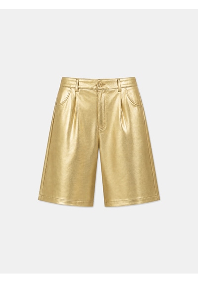 Xint Gold Pamuk Dokulu Oversize Şort 275451