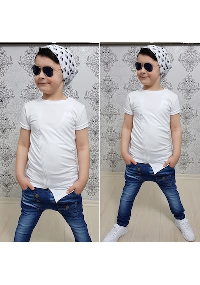 MODAVALS FERMUAR DETAYLI 3 PARÇA ERKEK ÇOCUK KOT TAKIM