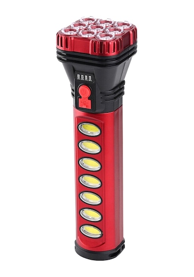 Powermaster Hb-707-2 9+4 Ledli Solar + Şarjlı El Feneri Siyah