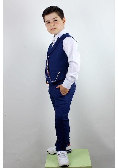 Doctor Junior Erkek Çocuk Yakalı Yelek Pantolon Takım Parlament Parlament Mavisi Doctor Junior Erkek Çocuk Yakalı Yelek Pantolon Takım Parlament Parlament Mavisi