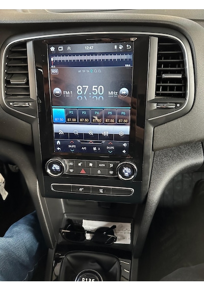 Renault Megane 4 Dijital Klima Tesla 2016/2024 8gb Ram 64gb Hafıza Carplay Kamera Android Multimedya 12"