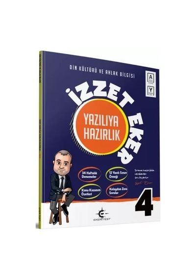 4. Sınıf Din Kültürü Ve Ahlak Bilgisi İzzet Eker İle Yazılıya Hazırlık Eker Test Yayınları