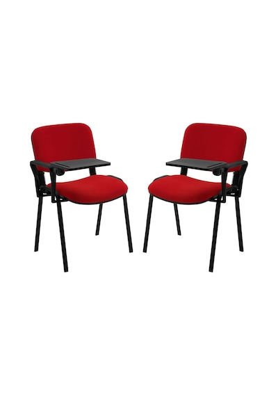Ofisbazaar Form 2'li Yazı Tablalı Kolçaklı Sandalye Toplantı, Eğitim Ve Seminer Koltuğu Kırmızı Kumaş Kırmızı Kırmızı Ofisbazaar Form 2'li Yazı Tablalı Kolçaklı Sandalye Toplantı, Eğitim Ve Seminer Koltuğu Kırmızı Kumaş Kırmızı Kırmızı