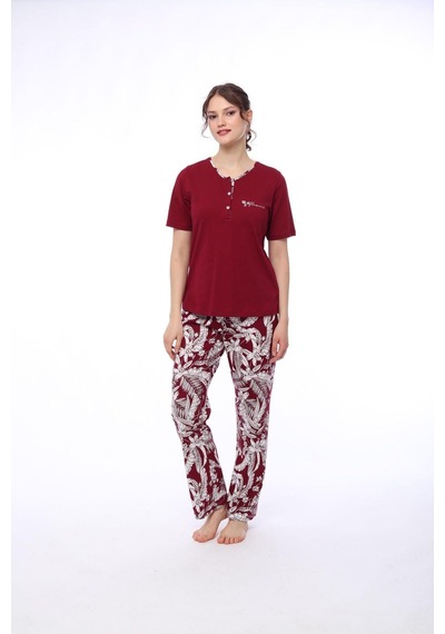 Pijadore 1424 Kadın Kısa Kollu Pijama Takım 001