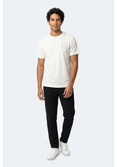 Slazenger Zegna Erkek Beyaz Tişört