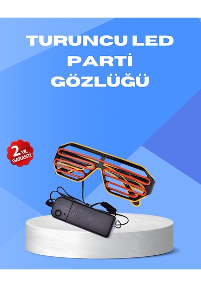 Gece Eğlencelerine Özel Renkli Led Işıklı Gözlük