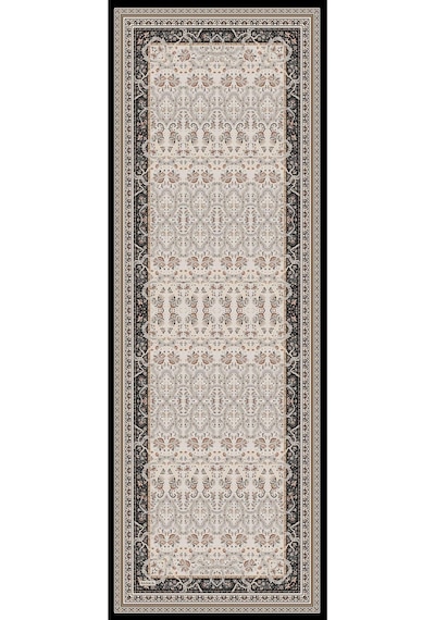 Premium Lux Original Etnik Desen Şal Vual İpek, 1. Sınıf, Hafif, Rahat, Şık, Tesettür Giyim Siyah & Bej