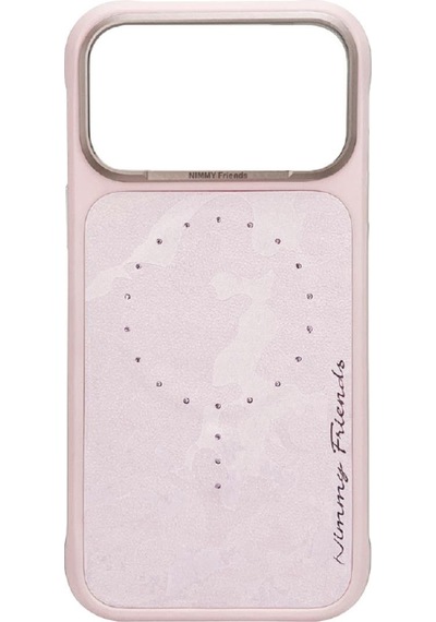 Apple Uyumlu iPhone 17 Pro Magsafe Destekli Magnetic Fashion Stone Serisi Taşlı Şık Kılıf Şeffaf