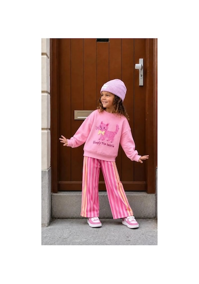 Poala Kids Simply Cat Takım Pembe