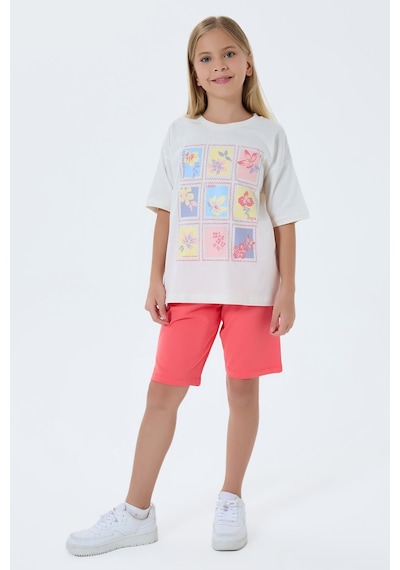 U.s. Polo Assn. Kız Çocuk Pembe Bermuda Takım Us2513-c-v2 Pembe