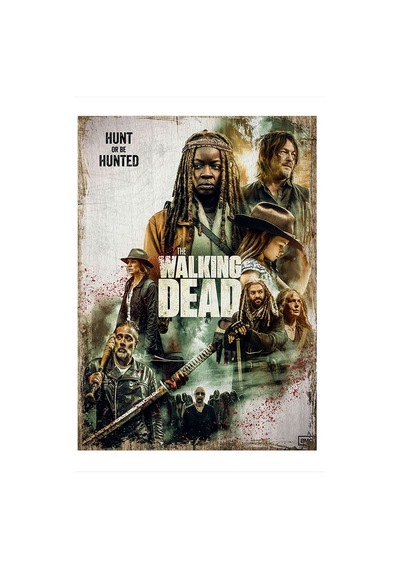 Bedeko Walking Dead Tasarım Mdf Tablo 35 Cm X 50 Cm