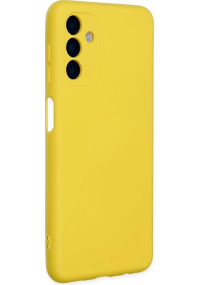 Samsung Uyumlu Galaxy A04s Kılıf Nano İçi Kadife Silikon Sarı\