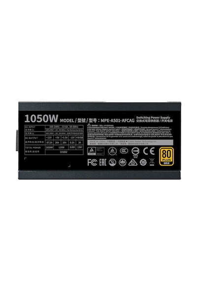 Cooler Master Mwe V2 1050w 80+ Gold Full Modüler Gen 5.0 Atx 3.1 140mm Fanlı Psu