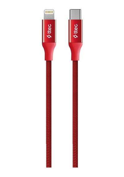 Ttec AlumiCable Type-c Lightning Hızlı Şarj Kablosu 150cm 2DK41K Kırmızı