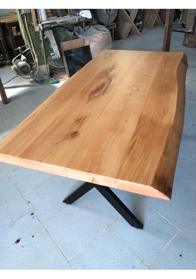 Bintaşmobilya Kayın Ağacı Kütük Masa-150X90.Cm