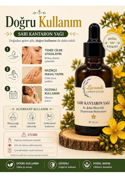 Lavande Lavanta Çiftliği Sarı Kantaron Yağı 50 ML