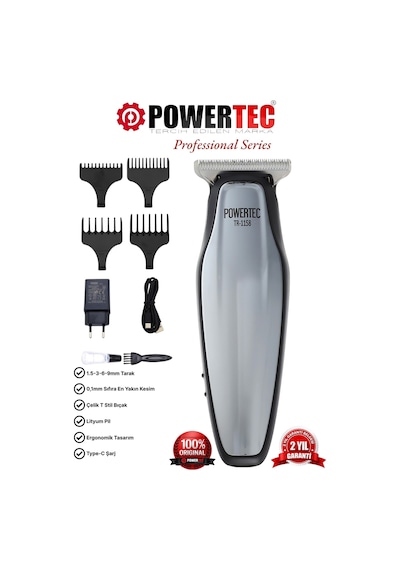 Powertec TR-1158 Saç Sakal Tıraş Makinesi