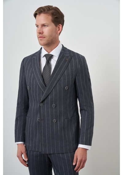 Morven Erkek Lacivert Keten Trend Kruvaze Slim Fit Sivri Yaka Takım Elbise 25ys001002200 Lacivert Morven Erkek Lacivert Keten Trend Kruvaze Slim Fit Sivri Yaka Takım Elbise 25ys001002200 Lacivert
