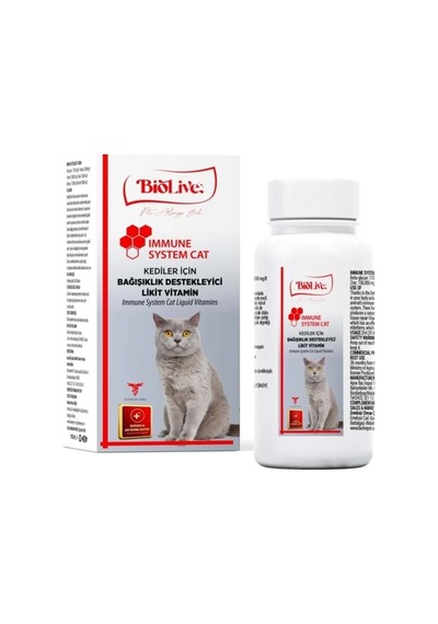 Biolive Immune Cat Kediler İçin Sıvı Min 100ml
