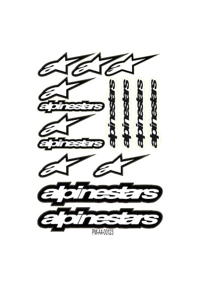 Sticker Seti Sponsor Alpinestars Tasarımlı Grenaj Kaplama 01 Nötr