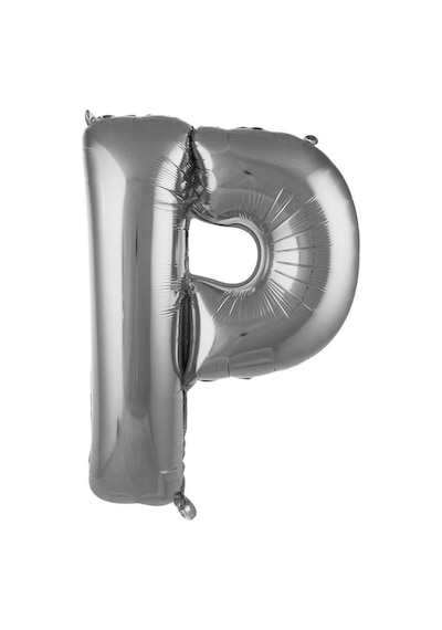 Folyo Balon Harf Gümüş Renk 100 Cm 40 İnc Helyum Uyumlu P