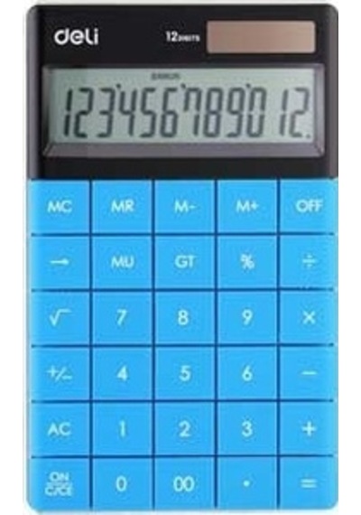 Deli 1589 Hesap Makinesi 12 Hane Mavi