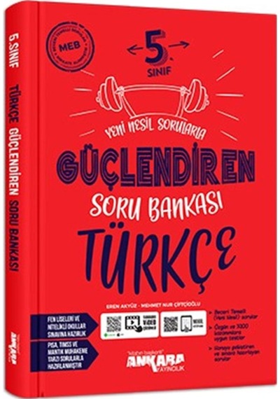 5 Sınıf Güçlendiren Türkçe Soru Bankası Ankara Yayıncılık