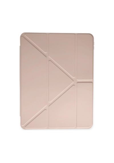 Apple İpad Air 4 10.9 Kılıf Kalemlikli Mars Tablet Kılıfı - Rose Gold Arka Kapak