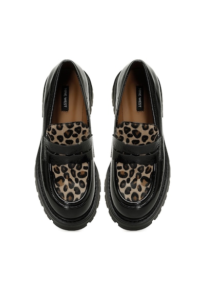Nine West Raquel5 5pr Leopar Kadın Loafer 000000000102034096 Kahverengi