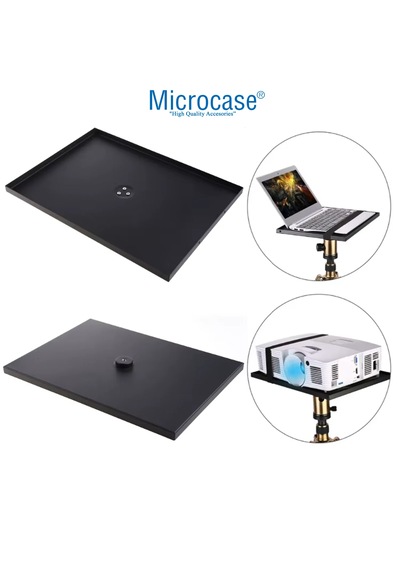 Microcase Sunum Projeksiyon Cihazı Notebook Vb İçin Çok Amaçlı Ayaklı Sehpa Stand Plastik + 2.1 Mt Tripod - Al5099