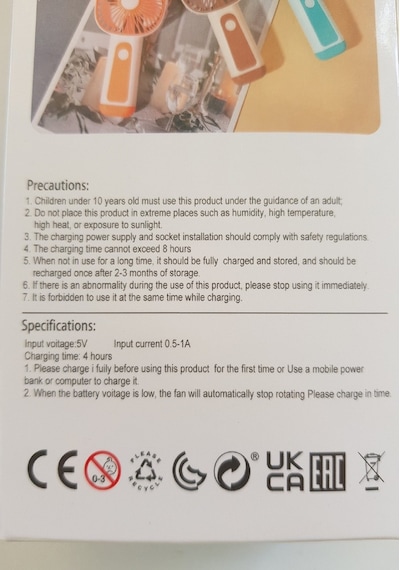 Mini Fan Usb Şarjlı Mini El Fanı Taşınabilir Vantilatör 3 Kademeli Sessiz Fan Telefon Tutuculu Mavi