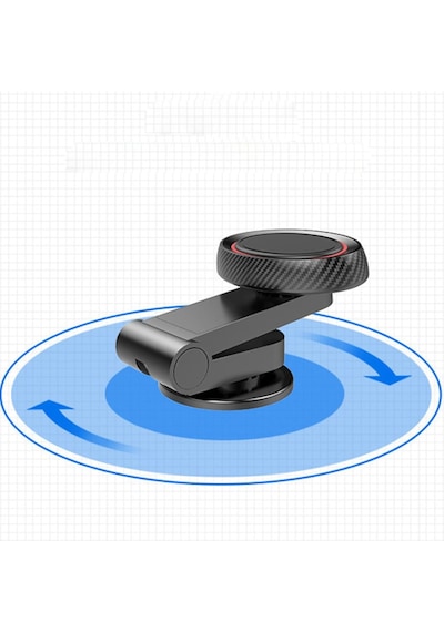 Ally Mıknatıslı Araç Telefon Tutucu Cam Ve Torpido Üstü (344010856)-Siyah