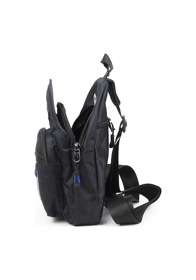 İmaks Küçük Boy Çokgözlü Günlük Çapraz Göğüs El Ve Omuz Çantası Unisex Body Bag Siyah 955 Siyah - Mavi