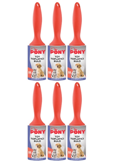 Pony Tüy Toplayıcı Rulo 50 Yaprak 6'lı