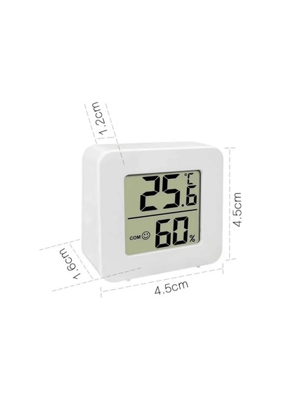 45mm Mini Nem Sıcaklık Ölçer Hava Durumu Isı Gösterge Dijital Ekran Termometre Ev Oda Ofis Kuluçka Dvm.101.536