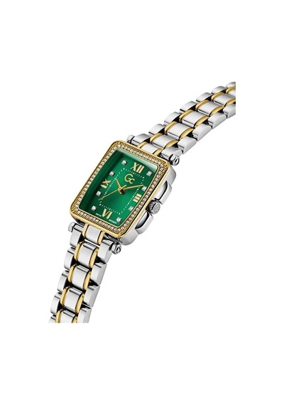 Guess Collection Gcz29009l9mf Quartz Çelik Altın/gri Yeşil Kadran 10 Atm Kadın Kol Saati