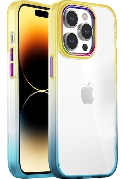 Buff Apple Uyumlu iPhone 14 Pro Air Bumper Rainbow Kilif 560957185