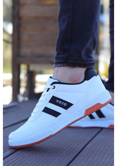 Vojo Gen 5 Rahat Taban Cilt Erkek Sneker Spor Ayakkabı 267800001842 05 Beyaz Beyaz