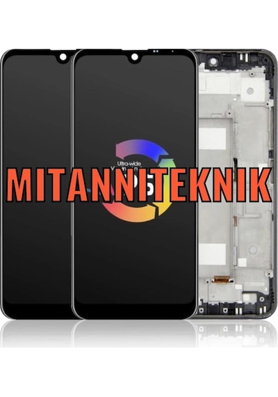 LG Uyumlu Q60 Lcd Ekran Dokunmatik Çıtalı (497382813)