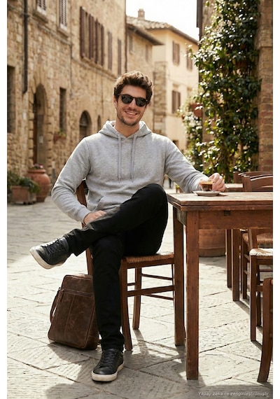 Buratti Regular Fit Kapüşonlu Kanguru Cepli Içi Tüylü Yumuşak Şardonlu Erkek Sweat 5905281 Gri Melanj